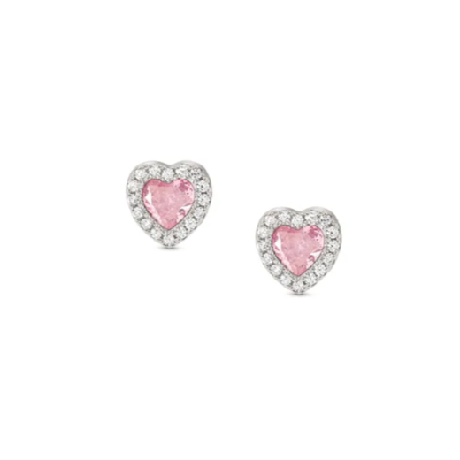 Nomination, All My Love Earrings, Heart with Pink CZ - Product Code - 240304 002