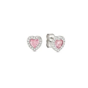 Nomination, All My Love Earrings, Heart with Pink CZ - Product Code - 240304 002