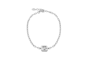 Sterling Silver Initial B Open Link Bracelet - Product Code - 8.20.2098