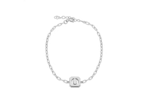 Sterling Silver Initial O Open Link Bracelet - Product Code - 8.20.2111