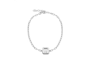 Sterling Silver Initial T Open Link Bracelet - Product Code - 8.20.2116