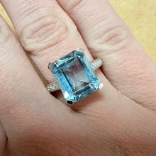 Load image into Gallery viewer, Blue Topaz &amp; Stone Set Ring - Product Code - A408
