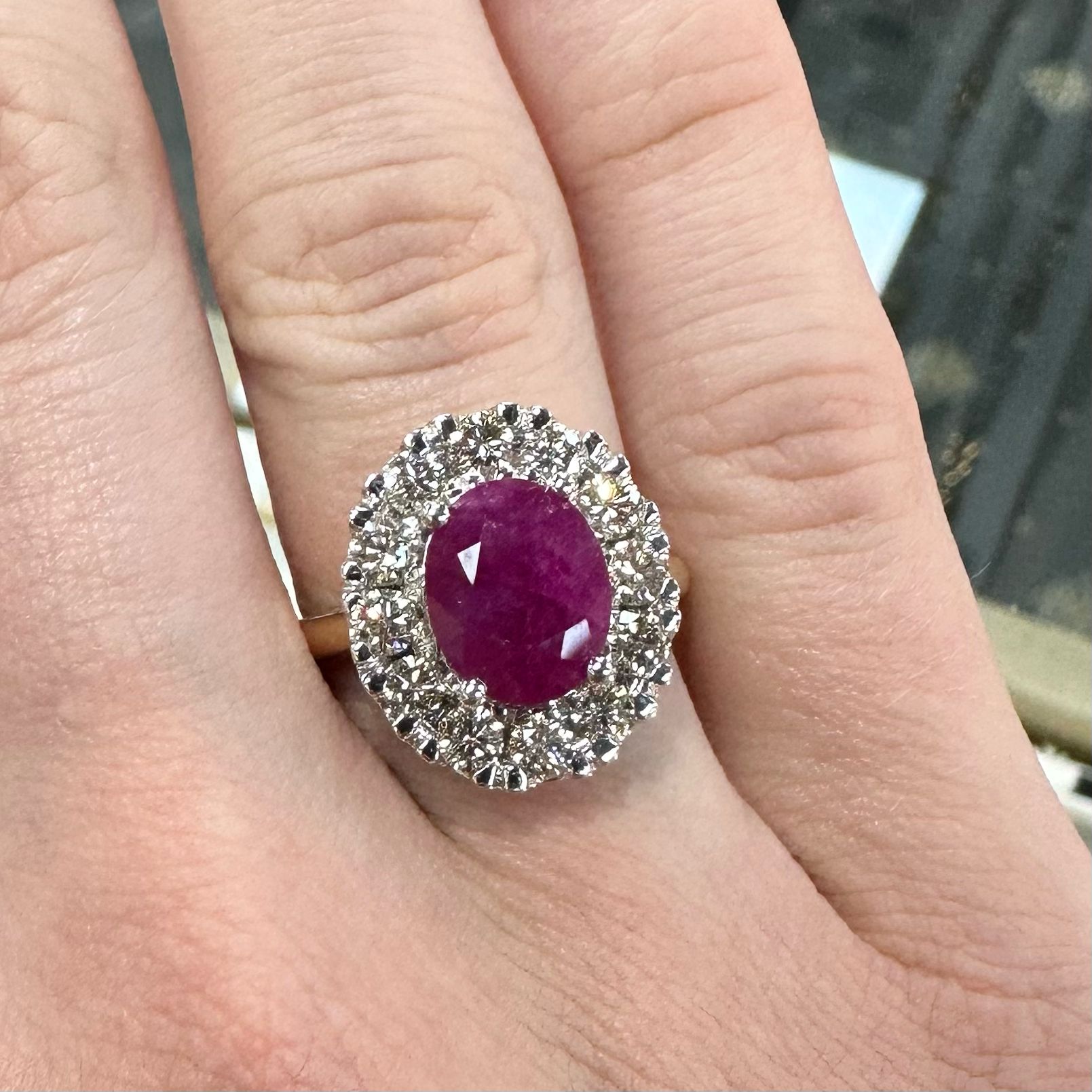 One carat online ruby ring