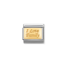 Load image into Gallery viewer, Nomination Composable Classic Family Collection in Steel and Yellow Gold | More Family Charms Available | CLICK HERE FOR MORE CHARMS
