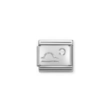 Load image into Gallery viewer, Nomination Composable Classic Link, Silver Zodiac Signs with White Stone | Available Here | CLICK HERE FOR ALL ZODIAC SIGNS
