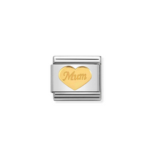 Load image into Gallery viewer, Nomination Composable Classic Family Collection in Steel and Yellow Gold | More Family Charms Available | CLICK HERE FOR MORE CHARMS
