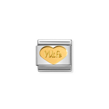 Load image into Gallery viewer, Nomination Composable Classic Family Collection in Steel and Yellow Gold | More Family Charms Available | CLICK HERE FOR MORE CHARMS
