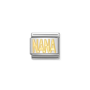 Nomination Composable Classic Family Collection in Steel and Yellow Gold | More Family Charms Available | CLICK HERE FOR MORE CHARMS