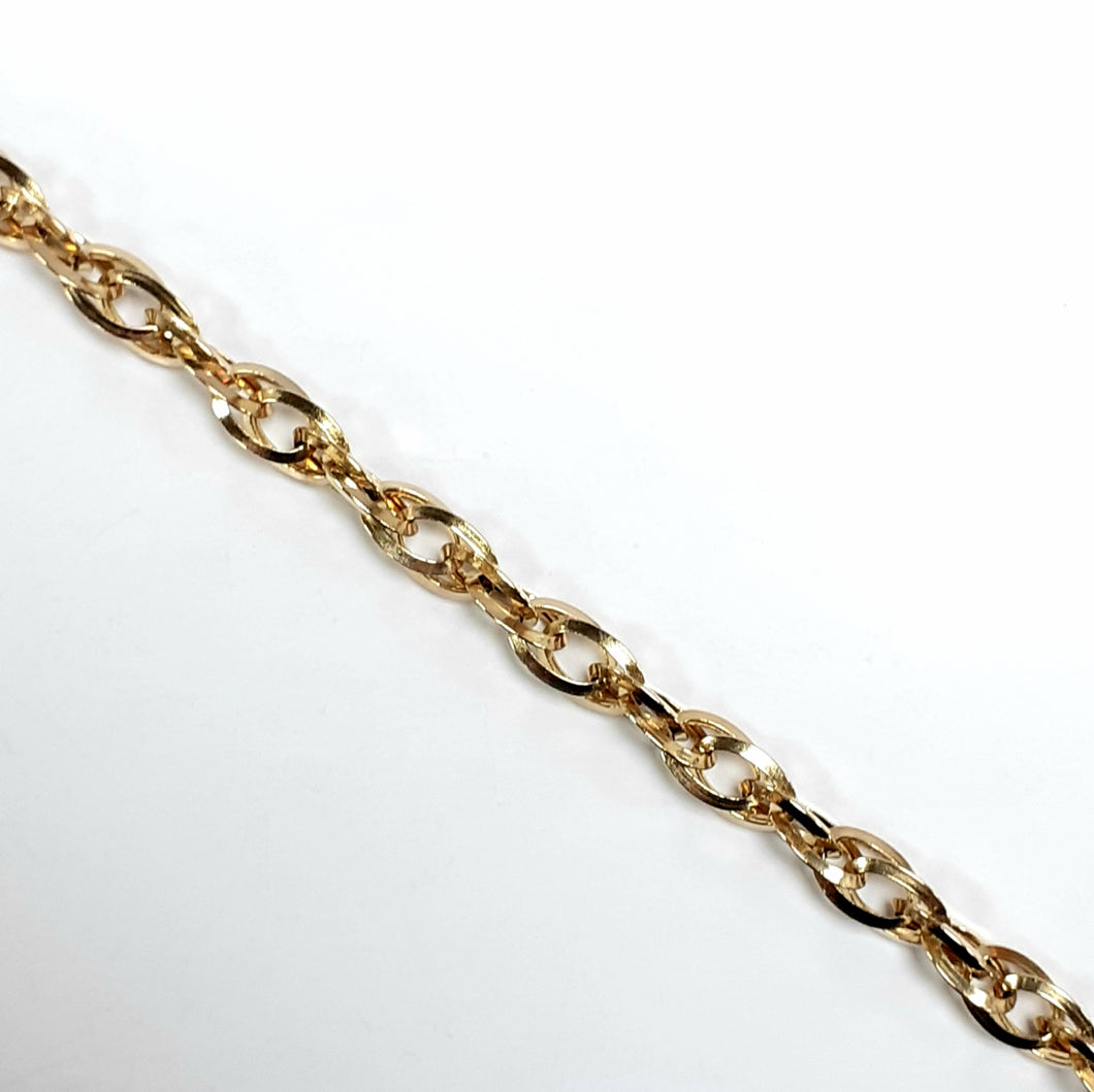 9ct Yellow Gold Hallmarked Ladies Bracelet - Product Code - VX454