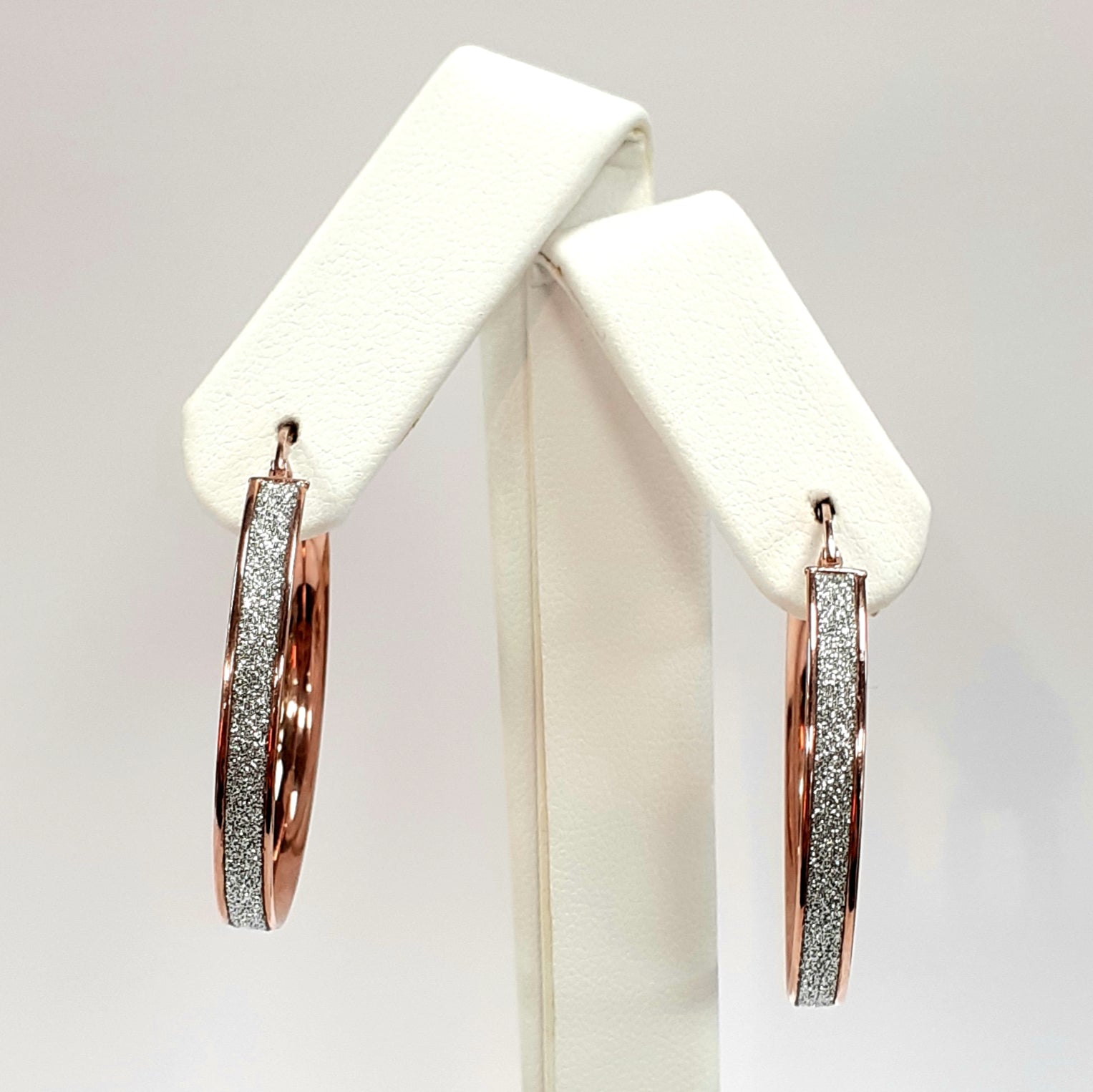 Rose gold hot sale creole earrings