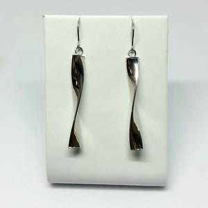 9ct White Gold Hallmarked Earrings - Product Code - VX563