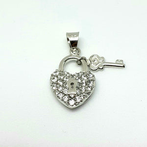 9ct White Gold Hallmarked Stone Set Pendant - Product Code - VX603