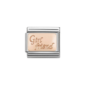 Nomination Rose Gold Girlfriend Charm - Product Gold - 430108-13