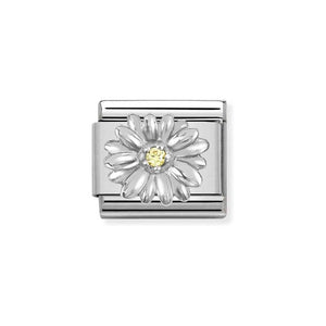 Nomination Silver & Zirconia Daisy Charm - Product Code - 330311-13