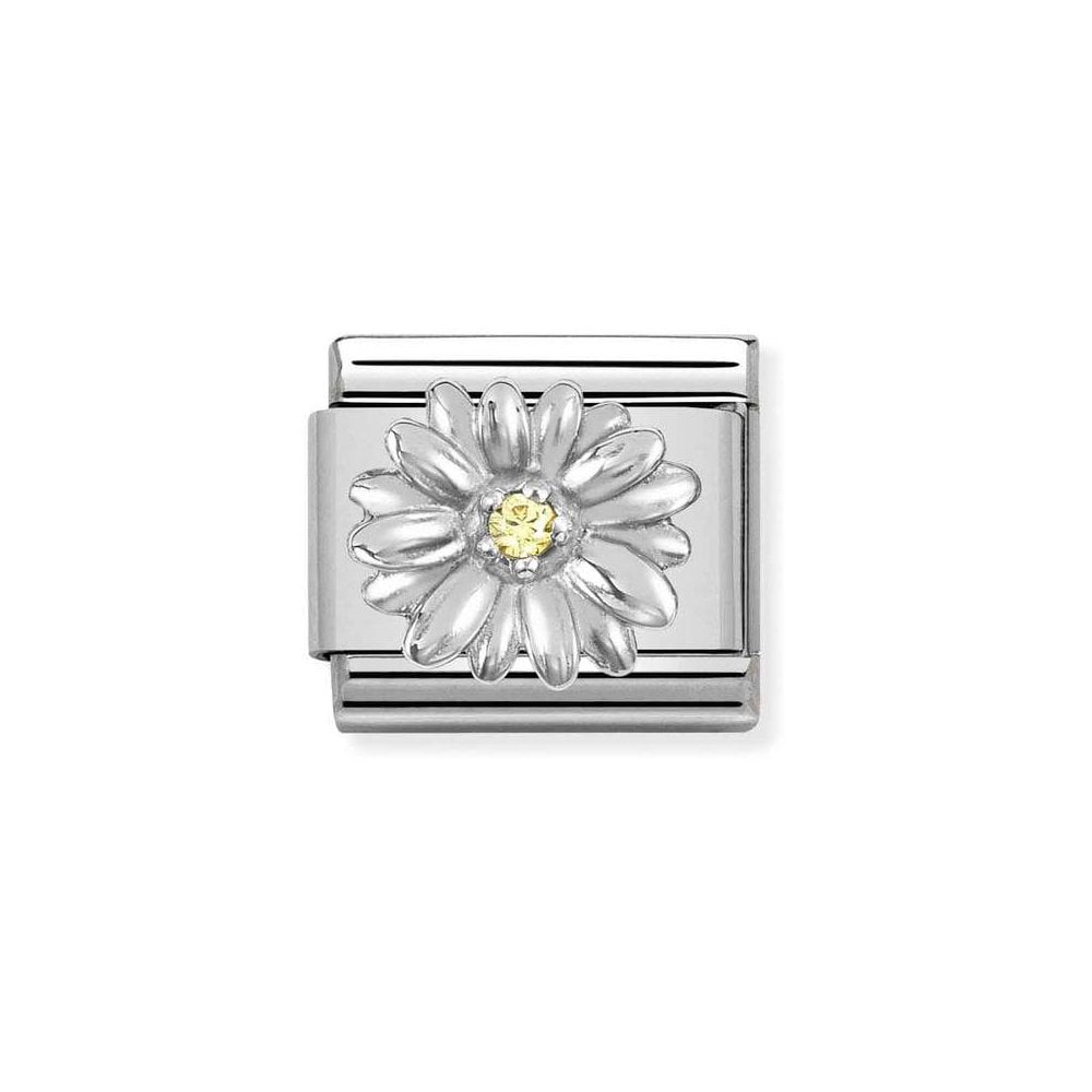 Nomination Silver & Zirconia Daisy Charm - Product Code - 330311-13